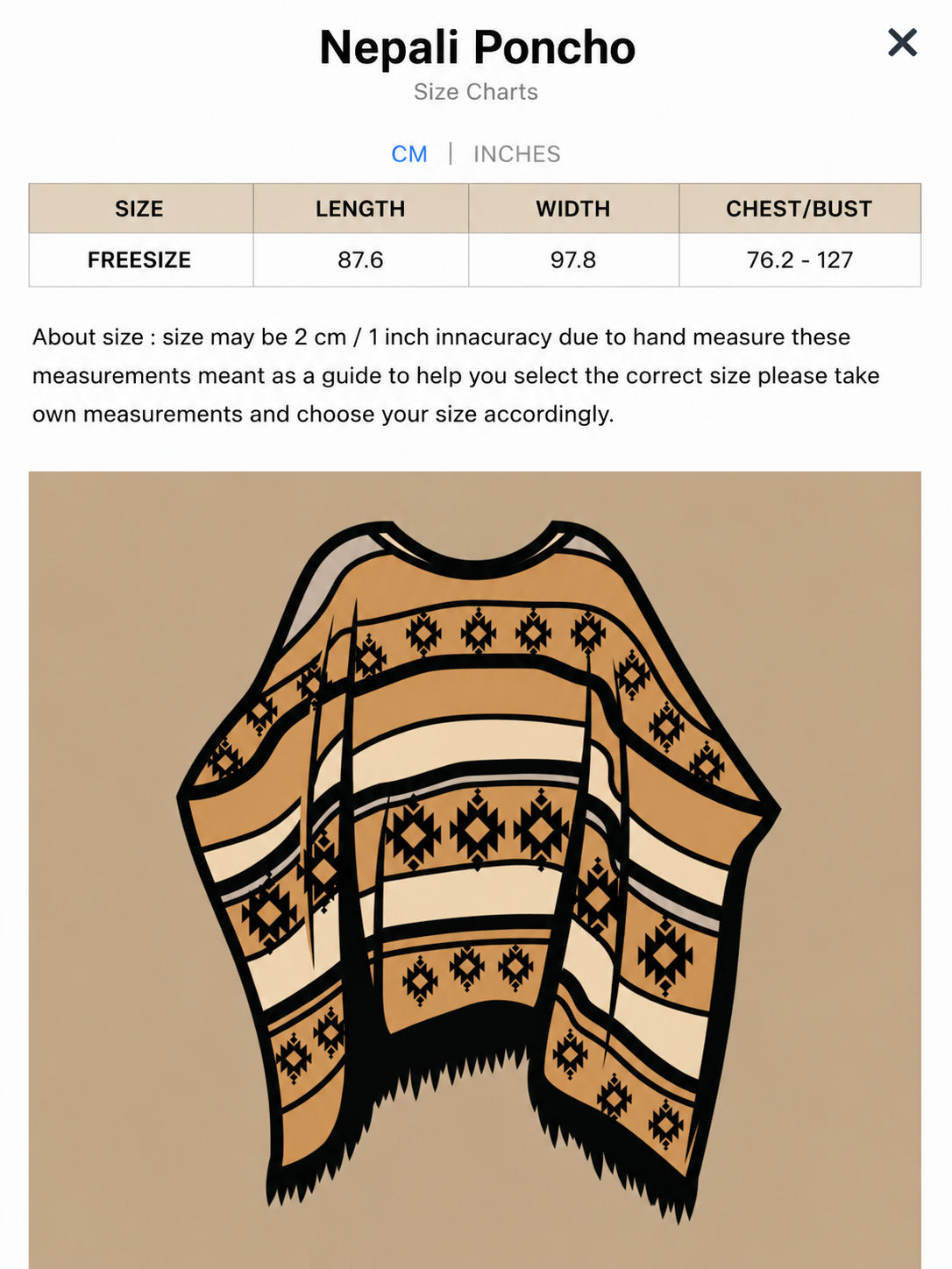 Nepali Poncho